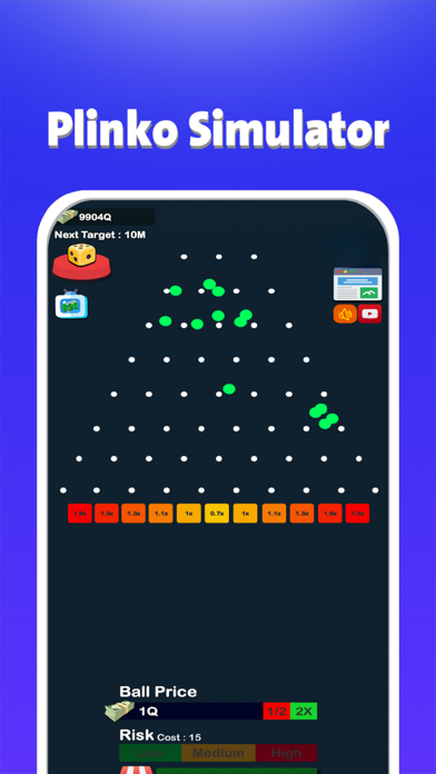Plinko Ball Falling Screenshot