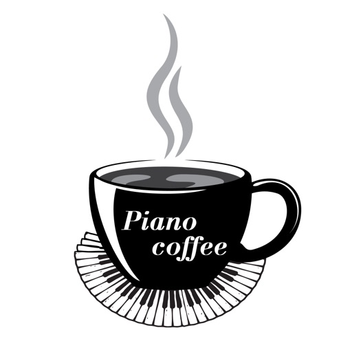 Piano coffee icon