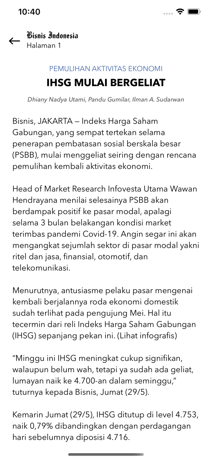 Bisnis Indonesia E-Paper