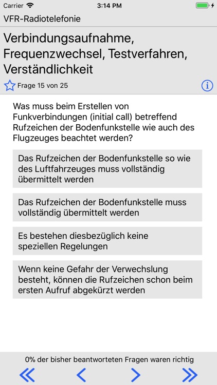 Questions VFR Radiotelephony