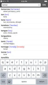 Polish-English offline dict. screenshot #1 for iPhone