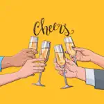 Champagne Surprise Stickers App Positive Reviews