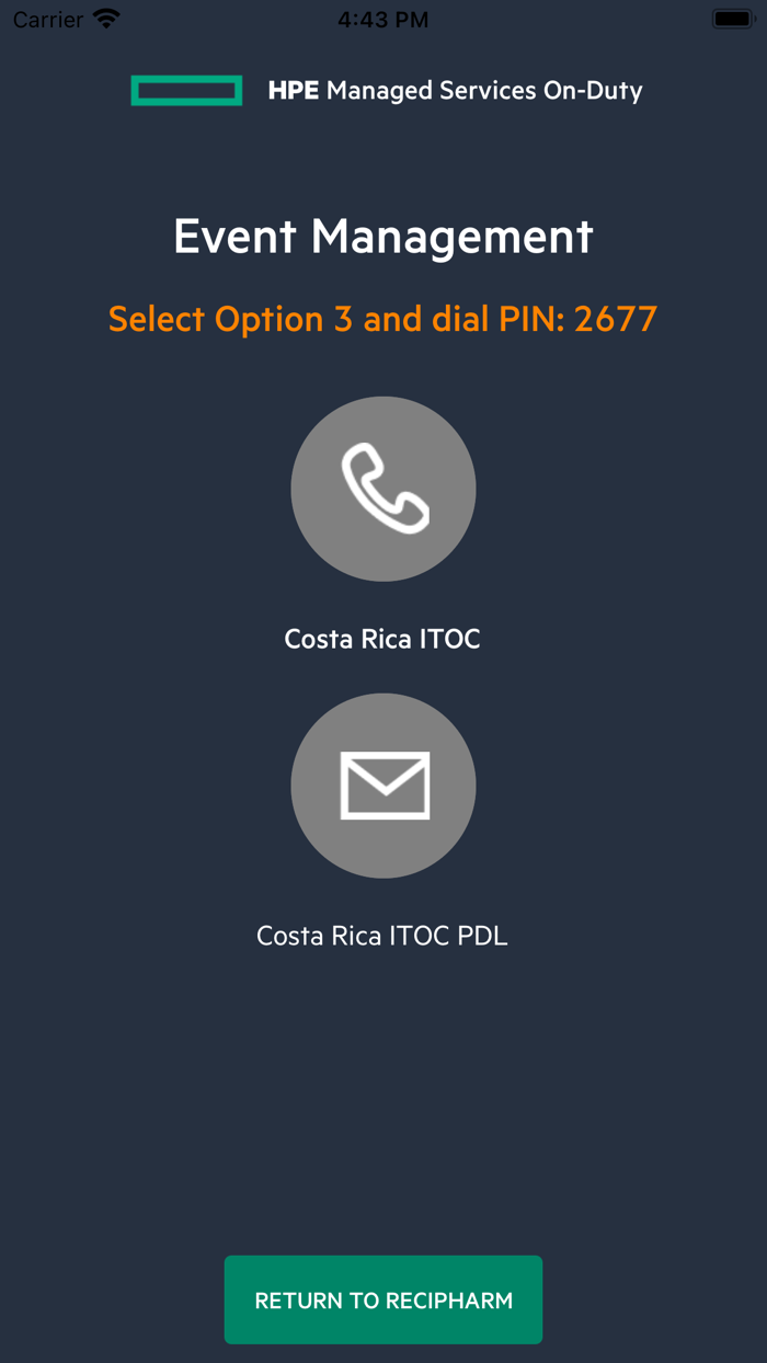 HPE Managed Services On Duty