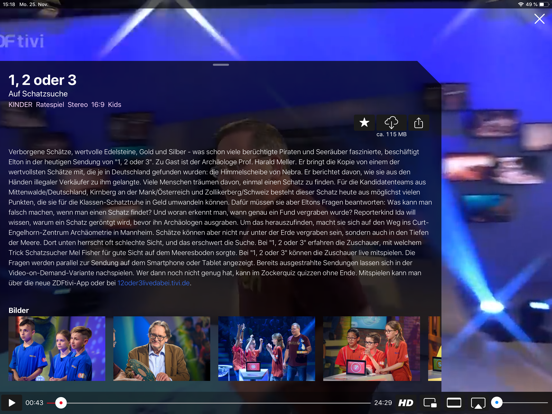 TV Pro Mediathek Kids · iPad screenshot 6 - Entertainment app