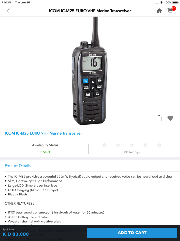 Blue Outdoors iPad screenshot 4 - Shopping app