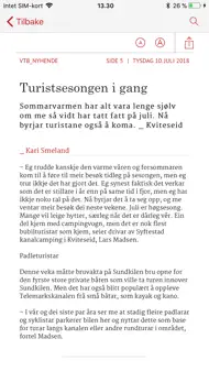 Vest-Telemark blad eAvis iphone bilder 2