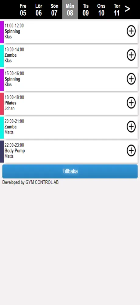 Gym Control