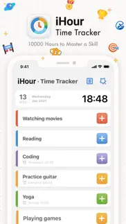 ihour - focus time tracker iphone screenshot 1