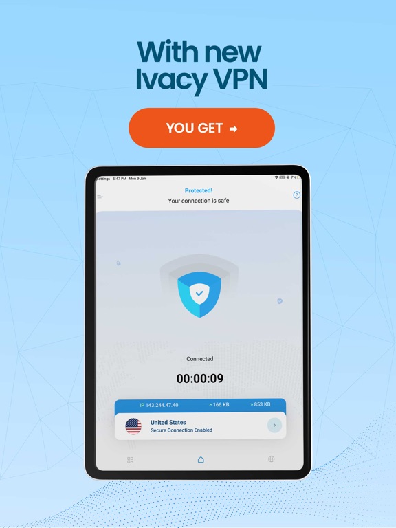 VPN Fast & Private by IvacyVPNのおすすめ画像1