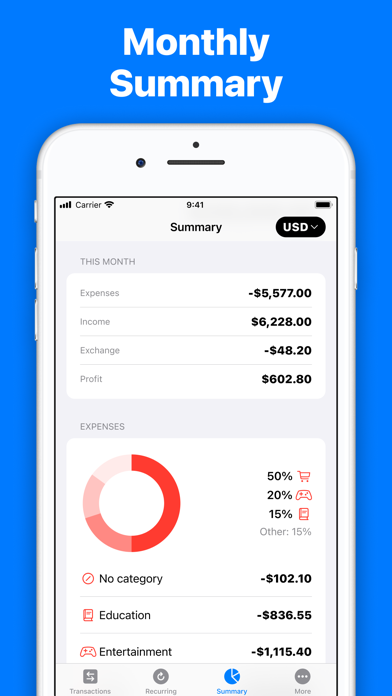 Numi: Expense Tracker Screenshot