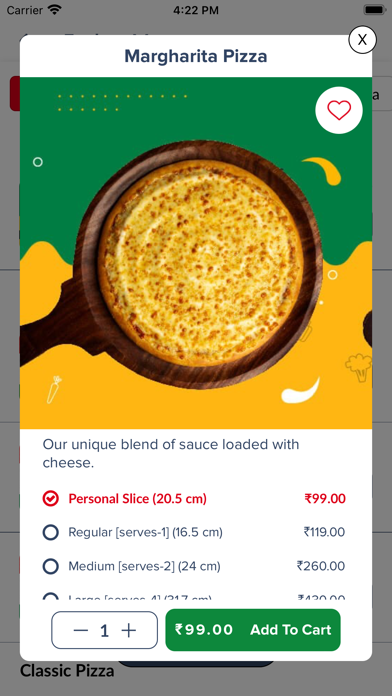 La Milano Pizzeria Screenshot