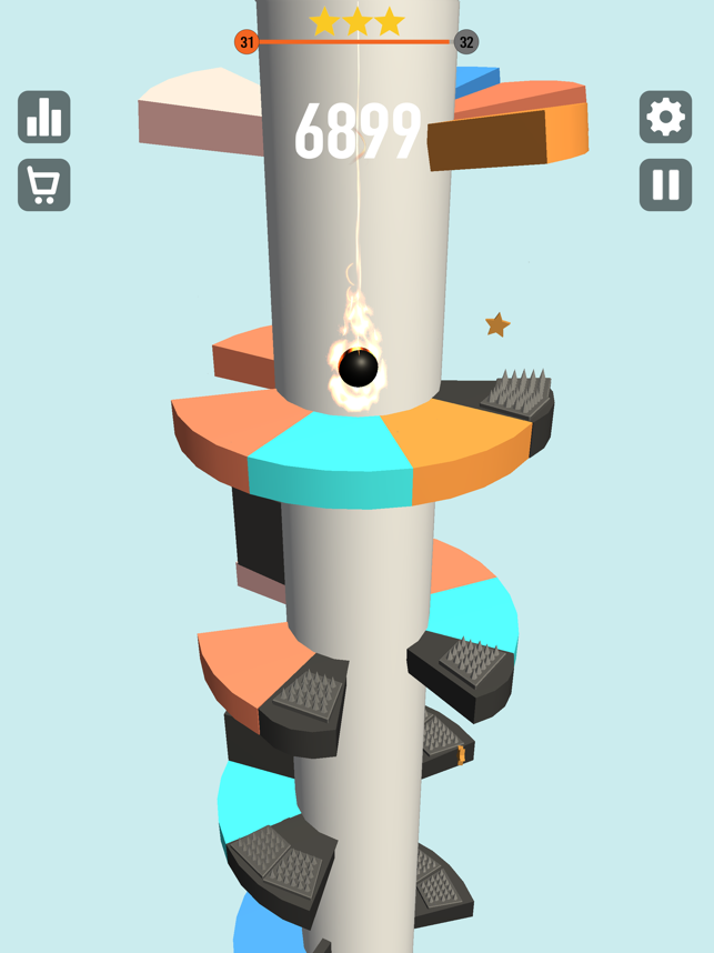 ‎Helix Jumper Spiral Ball Games Screenshot