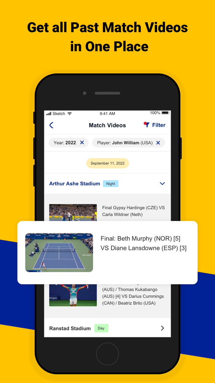 US Open Player and VIP Transport