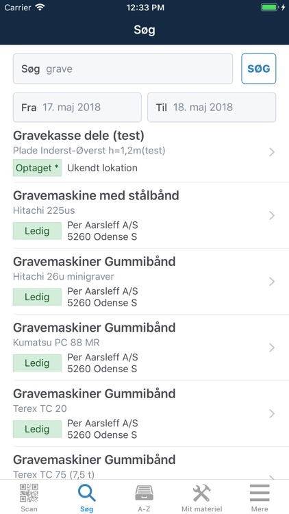 NetHire Materielstyring