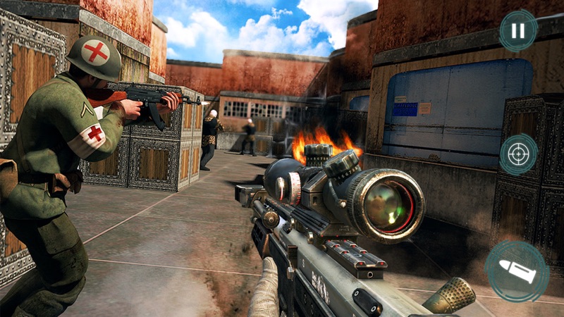 Black Commando Sniper Shoot 3D screenshot 2
