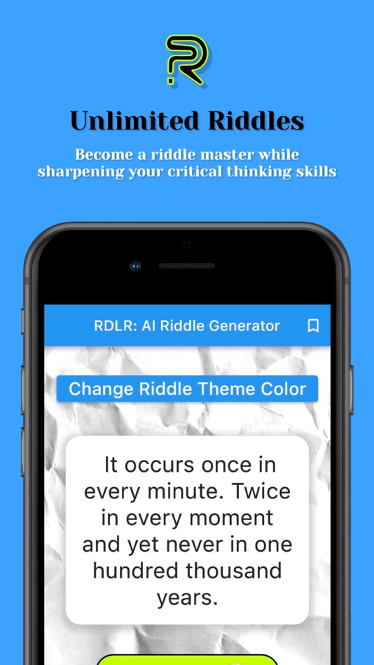 #3. RDLR: AI Riddle Generator (iOS) 게시자: Colr Club
