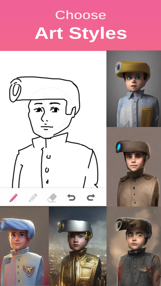 #2. Doodle Lab - AI Art Generator (iOS) 由: Ting-Wei Liu