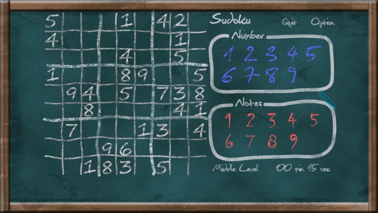 Sudoku on Chalkboard