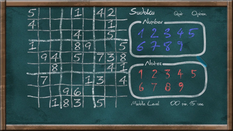 #1. Sudoku on Chalkboard (iOS) 由: Oscar Tsang