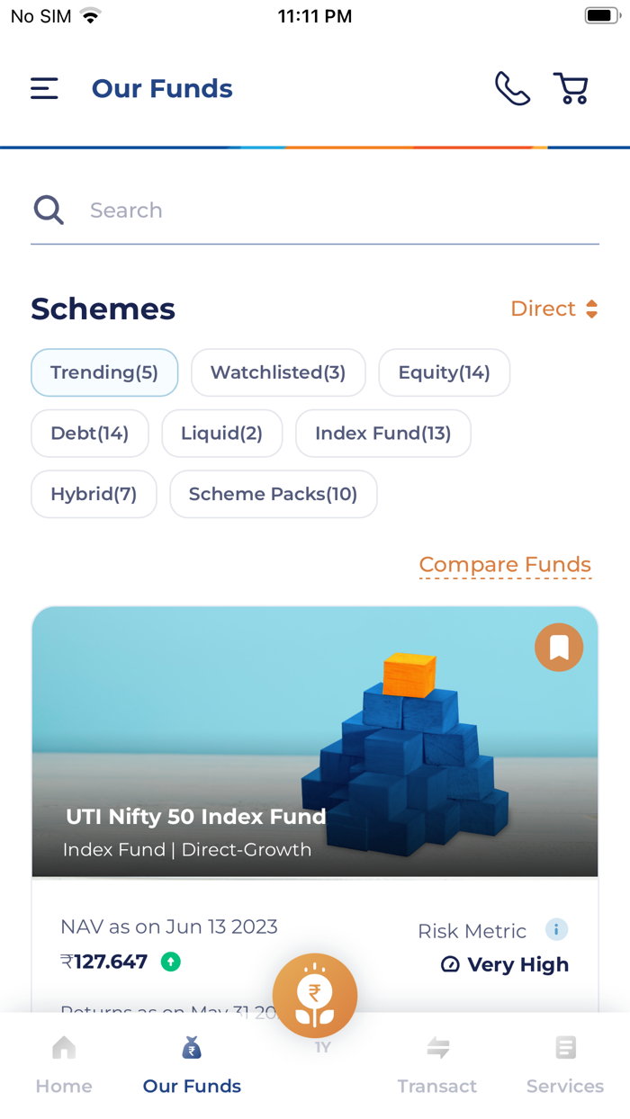 UTI Mutual Fund Invest online