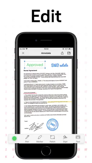 Capture d'écran de FineReader Pro: PDF Scanner sur iPhone 3