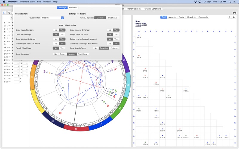 iphemeris astrology iphone screenshot 4