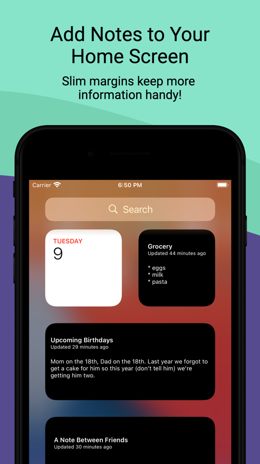 #1. Shared Note Widgets (iOS) 由: Alex Rich