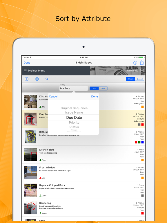 Site Report Pro- Punchlist App iPad screenshot 9 - Productivity app