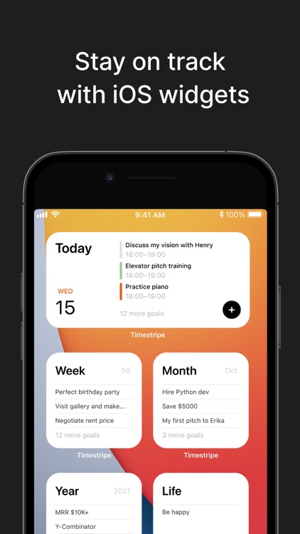 Timestripe: goal manager screenshot-7