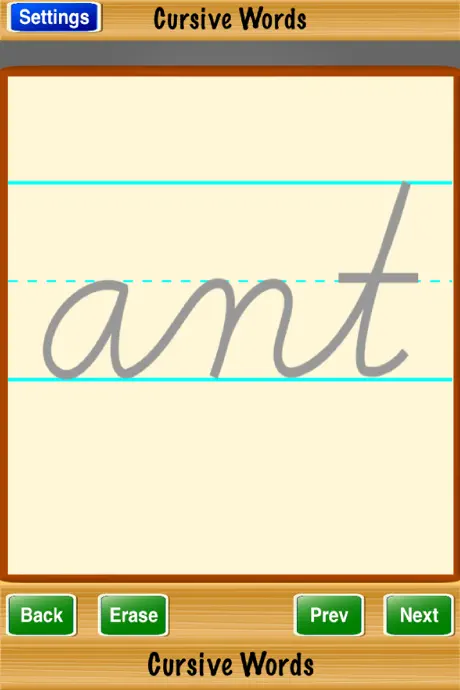 Cursive Words