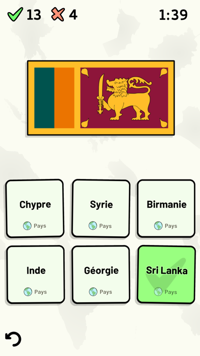 Screenshot #2 pour Pays d'Asie - Quiz