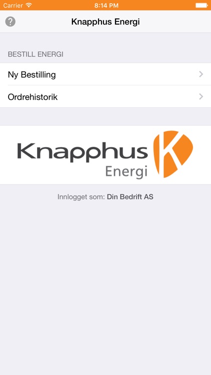 Knapphus Energibestilling