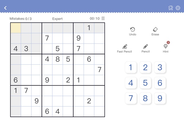 Logic Sudoku Jogo De Quebra-cabeça Para Mais Inteligente. Escreva