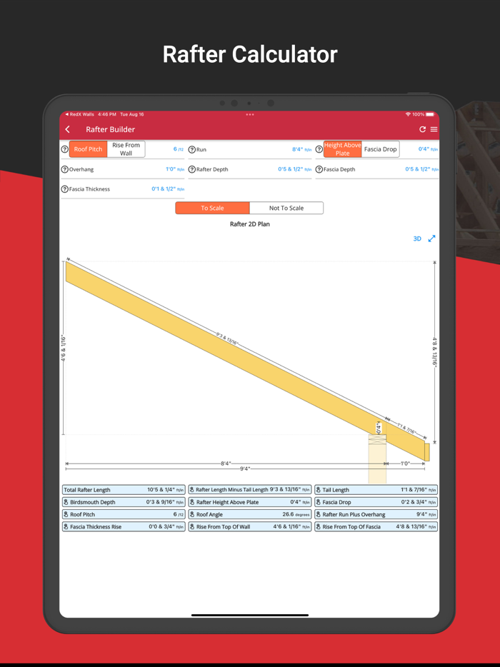 RedX Roof - Rafter Calculator
