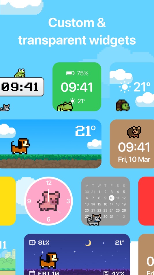 #4. Pixel Pets - Cute, Widget, App (iOS) 由: Twinstar Creatives