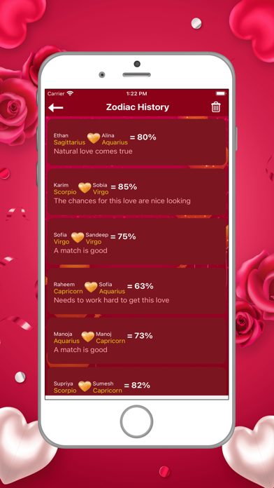 Love Quiz Cards Quotes Screenshot