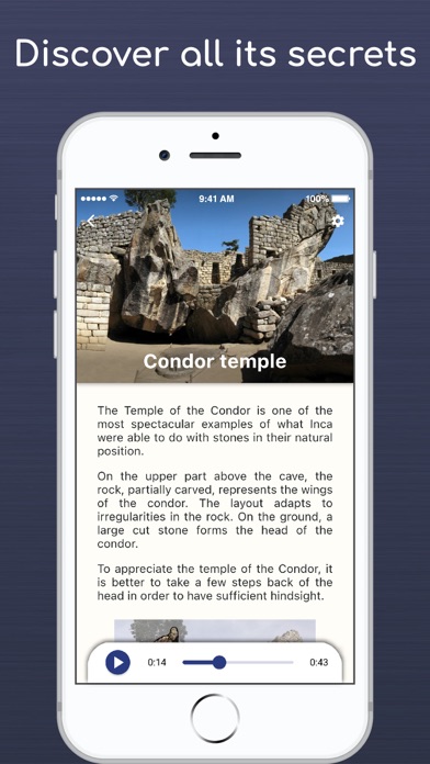 Machu picchu audioguide Screenshot