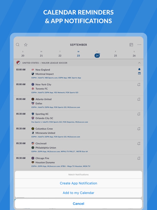 Live Soccer TV Scores Stats on the App Store