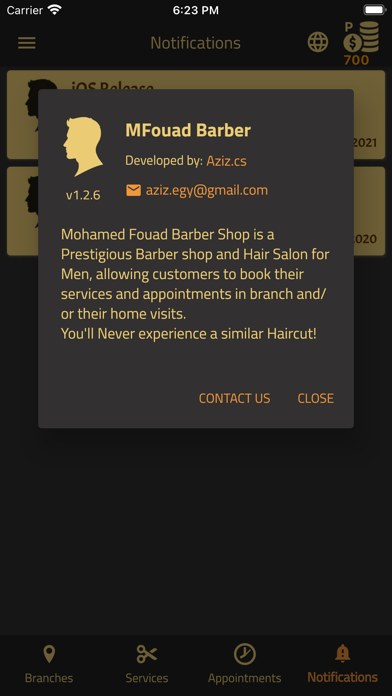 Mohamed Fouad Barber Shop Screenshot