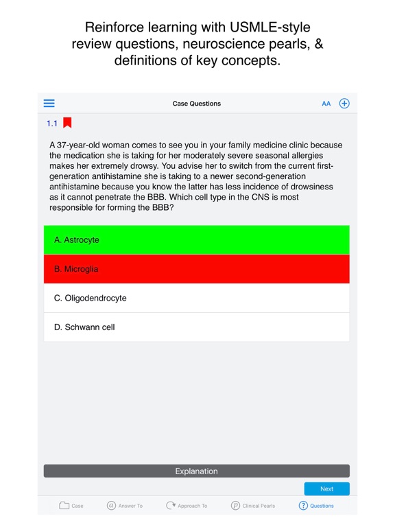 Case Files Neuroscience, 2e iPad screenshot 4 - Medical app