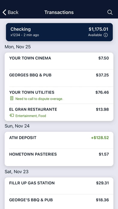 Evolve Digital Banking Screenshot