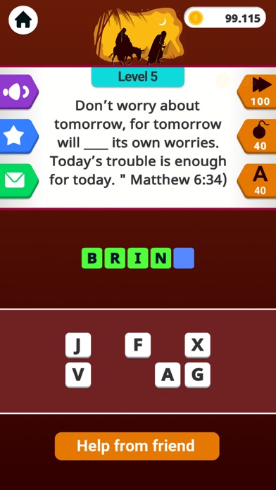 Bible Word Puzzle Games Screenshot