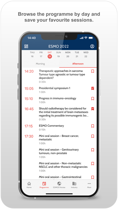 ESMO Events App Screenshot