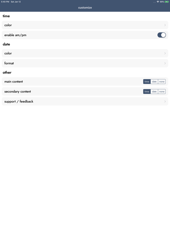 WatchTheTime: Custom Watchface