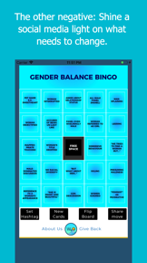 Gender Balance Bingo screenshot