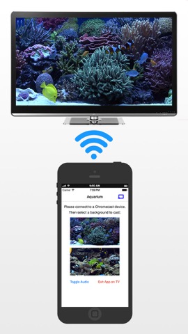 Aquarium on TV for Chromecastのおすすめ画像1