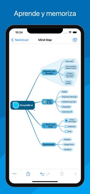 ‎SimpleMind - Mapas mentales Screenshot