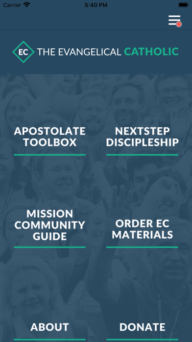 The Evangelical Catholic Screenshot
