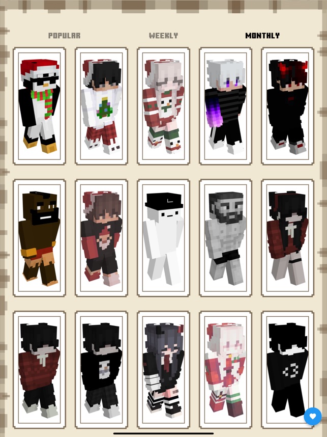 Holiday Skins For Minecraft Pro - Multiplayer Skin Textures To Change Your  Gamer Minecraft Skins::Appstore for Android