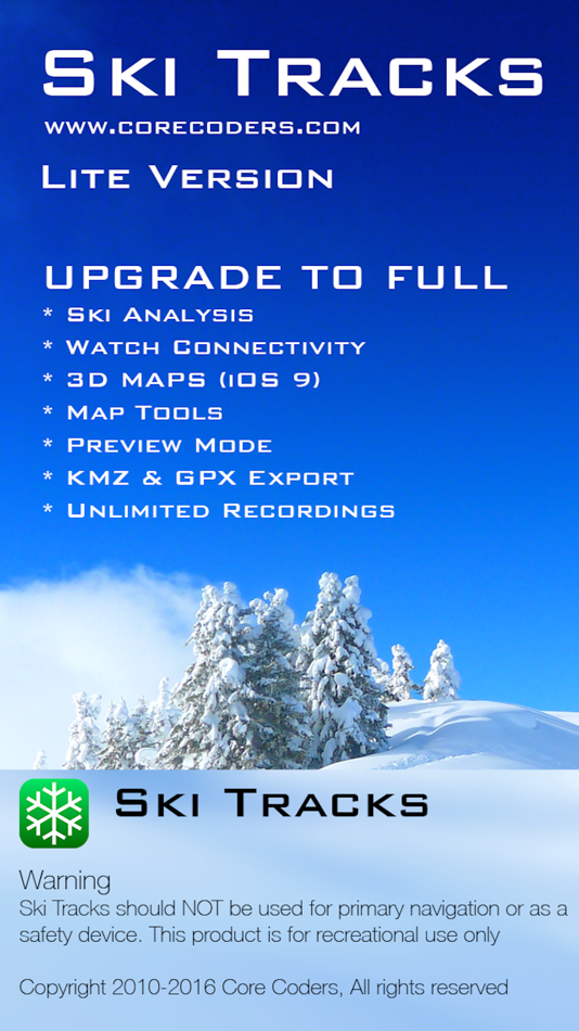 #5. Ski Tracks Lite (iOS) 由: Core Coders Ltd